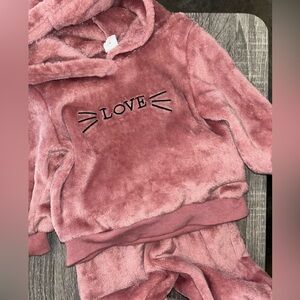 Toddler Girls 3 sets of sweat suits size 18 months